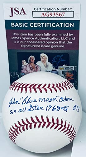 John Blue Moon Odom Athletics A's signed MLB Baseball Ball 2x All Star Insc. JSA - Autographed Baseballs