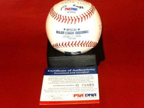 Stan Musial Autographed Omlb Baseball St Louis Cardinals Psa Dna 11 Insc Q79555 - Autographed Baseballs