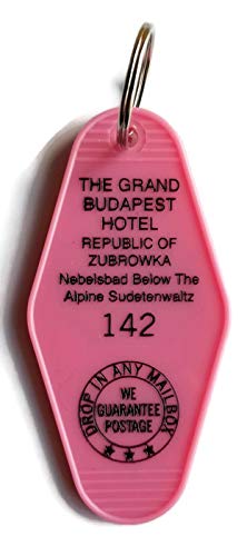 The Grand Budapest"Beautiful Pink" Hotel Room # 142 Republic of Zubrowka GBH Inspired Key Tag