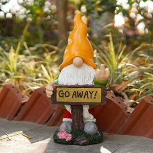 Garden Gnome Statue, Garden Gnome, Solar Outdoor Garden Statues Decorations, Outdoor Decorations for Patio, for Garden Patio Lawn Yard Decor Unique Gift