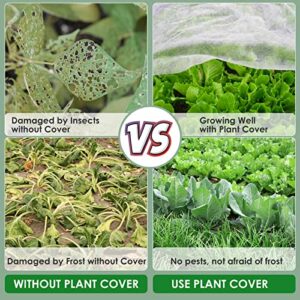 Plant Covers Freeze Protection,10Ft x 30Ft Floating Row Cover,Garden Fabric Plant Cover for Winter,Frost Blanket Cover for Cold Weather,Frost Protection Sun Pest Protection and Covers Outdoor Plants