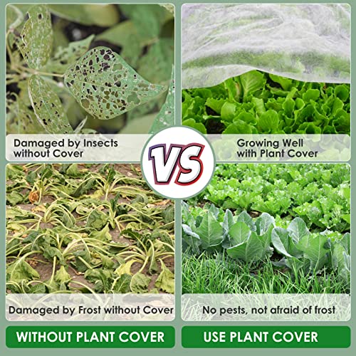 Plant Covers Freeze Protection,10Ft x 30Ft Floating Row Cover,Garden Fabric Plant Cover for Winter,Frost Blanket Cover for Cold Weather,Frost Protection Sun Pest Protection and Covers Outdoor Plants