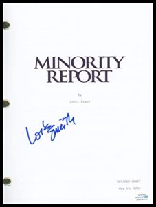 lois smith”minority report” autograph signed complete script screenplay acoa