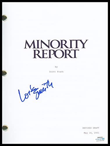 Lois Smith"Minority Report" AUTOGRAPH Signed Complete Script Screenplay ACOA