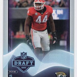 TRAVON WALKER RC 2022 Panini Instant Draft Night ROOKIE /3171#1 NFL Jaguars