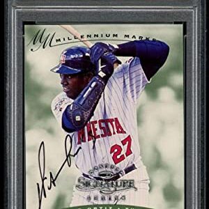 David Ortiz Rookie 1997 Donruss Signature Millenium Marks Auth Auto PSA/DNA 9 - Baseball Slabbed Autographed Cards