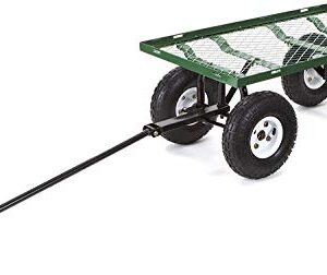 Gorilla Carts GOR400-COM Steel Garden Cart with Removable Sides, 400-lbs. Capacity, Green