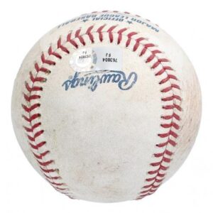 Joe Mauer Career Hit #1125 Signed Game Used Actual Hit Baseball MLB Authentic - MLB Game Used Baseballs