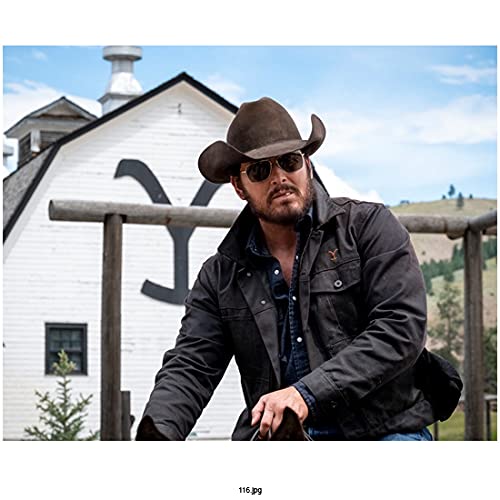 Cole Hauser (RIP) In Yellowstone (TV Show 2018-) Sitting On Horse, With Building In Back Ground 8 inch by 10 inch PHOTOGRAPH, BG