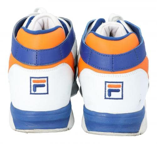 1992-93 Tony Campbell Game-Used Signed Fila Sneakers NY Knicks JSA & MEARS COA - Autographed NBA Sneakers