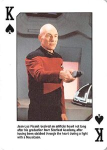 patrick stewart trading card captain jean luc picard star trek next generation 1992 gaming #ks