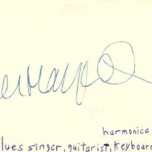 John Mayall Singer Guitarist Keyboard Rock Music Signed Index Card JSA COA