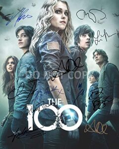 the 100 cw tv show cast reprint signed 11×14 show poster by 11#3 taylor debman rp