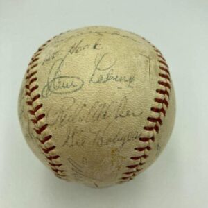 Jackie Robinson 1955 Brooklyn Dodgers W.S. Champs Team Signed Baseball JSA COA - Autographed Baseballs