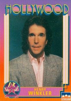 Henry Winkler trading card (Fonzie Happy Days) 1991 Hollywood Walk of Fame #28