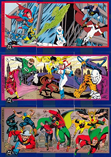 DC COSMIC TEAMS 1993 SKYBOX COMPLETE BASE CARD SET OF 150 COMIC