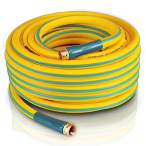 superhandy garden water hose 5/8″ inch x 75′ foot heavy duty premium commercial ultra flex hybrid polymer max pressure 150 psi/10 bar with 3/4″ ght fittings