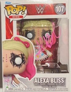 alexa bliss autographed wwe funko pop – autographed wrestling cards
