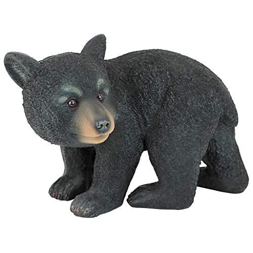 Design Toscano QM2594300 Roly-Poly Bear Cub Statue, Walking Bear,Full Color