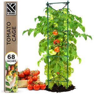 k-brands tomato cage – premium tomato plant stakes support cages trellis for garden and pots (upto 68 inches tall)