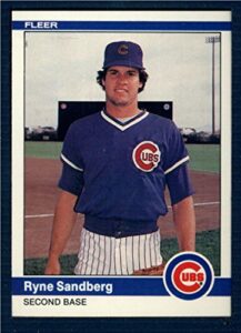 1984 fleer #504 ryne sandberg nm-mt chicago cubs baseball