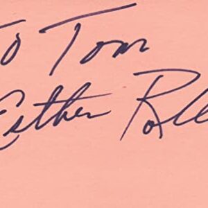 Esther Rolle Actress 1978 TV Good Times Autographed Signed Index Card JSA COA