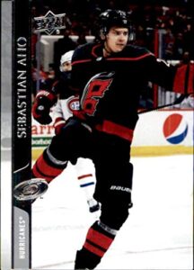 2020-21 upper deck #283 sebastian aho carolina hurricanes hockey card