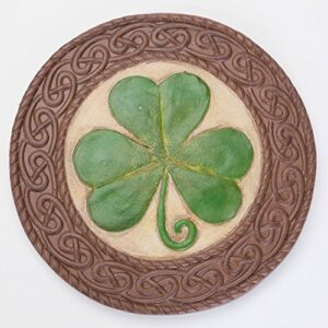 Bits and Pieces - St. Patrick's Day Shamrock Stone - Luck of The Irish - Celtic Knotted Border