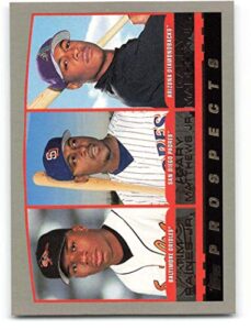 2000 topps #445 tim raines jr./gary matthews jr./garry maddox jr. nm-mt rc rookie arizona diamondbacks/san diego padres/baltimore orioles baseball