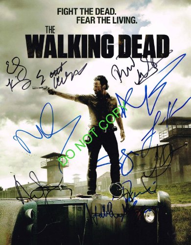 The Walking Dead cast 11x14 reprint signed poster by 11 Lincoln +