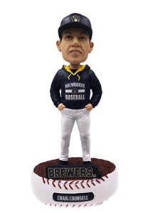 craig counsell milwaukee brewers baller special edition – manager bobblehead mlb