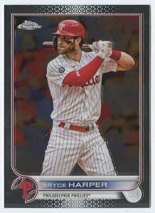 2022 topps chrome #220 bryce harper philadelphia phillies baseball