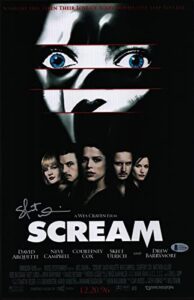 skeet ulrich signed autographed scream 11×17 movie poster photo beckett bas coa