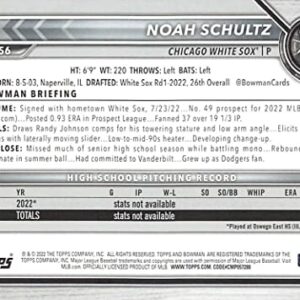 2022 Bowman Draft #BD-56 Noah Schultz