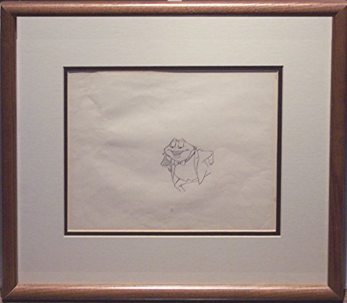 The Adventures of Ichabod and Mr. Toad Original Animation Cel Drawing Framed Walt Disney