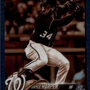 2018 Topps Chrome Refractors Sepia #139 Bryce Harper Nationals MLB Baseball Card NM-MT