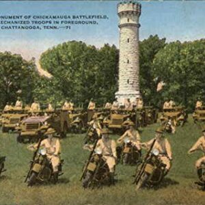 Wilder Monument of Chickamauga Battlefield Chattanooga, Tennessee TN Original Antique Postcard