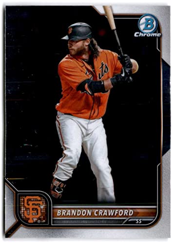 BRANDON CRAWFORD 2022 Bowman Chrome #75 NM+-MT+ MLB Baseball Giants