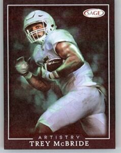 2022 sage artistry canvas #85 trey mcbride colorado state rams rc rookie football trading card