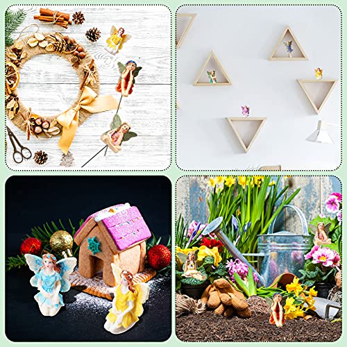 Jetec 10 Pieces Garden Miniatures Fairies Mini Garden Figurine Fairies Decor for Fairy Outdoor Garden Yard Home Decoration (Lovely Fairy)