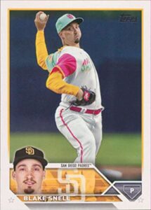 2023 topps #208 blake snell nm-mt san diego padres baseball trading card
