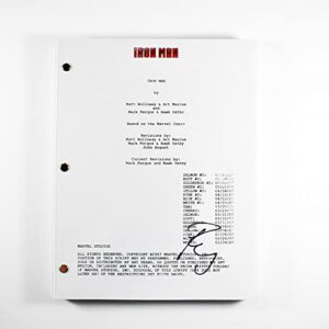 Robert Downey Jr Rare Iron Man Avengers Script Signed Autographed Authentic 'GA' COA