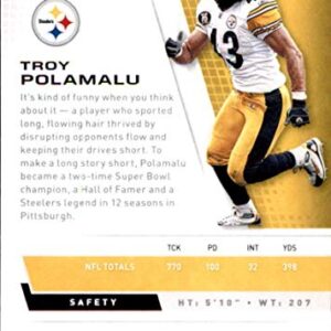 2020 Panini Playoff #50 Troy Polamalu Pittsburgh Steelers Football Card