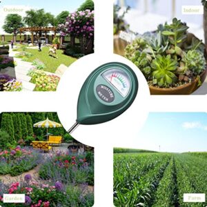 XLUX Soil Moisture Meter, Plant Water Monitor, Soil Hygrometer Sensor for Gardening, Farming, Indoor and Outdoor Plants, No Batteries Required