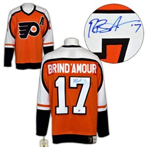 rod brind’amour philadelphia flyers signed retro fanatics jersey – autographed nhl jerseys