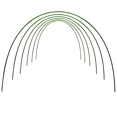 Hoop House Greenhouse Hoops Garden Hoops for Raised beds Garden Tunnel Hoops for Garden beds Grow Tunnel Hoop House kit Wire Hoops Garden Hoop Tunnel Garden Hoops for Row Cover Hoops 6.56ft (6Pack)