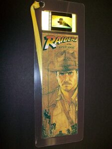 indiana jones raiders lost ark movie film cell bookmark memorabilia collectible complements poster book theater