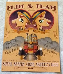 my little pony flim & flam 12″x16″ original promo poster sdcc 2014 comic con new