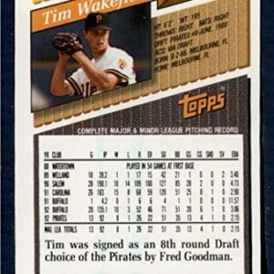 1993 Topps #163 Tim Wakefield NM-MT Pittsburgh Pirates Baseball