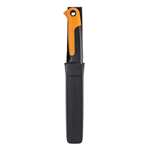 Fiskars 340150-1001 Food Gardening Harvesting Knife, Black/Orange